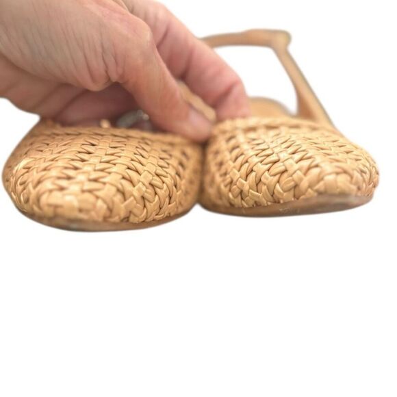 Nine West Woven Slingbacks Pumps Size 8 M Tan - Picture 7 of 9